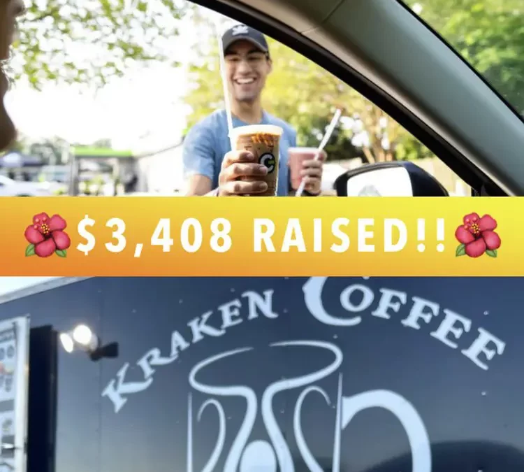 Kraken Coffee & the #MauiStrong Foundation: $3,408 donated!